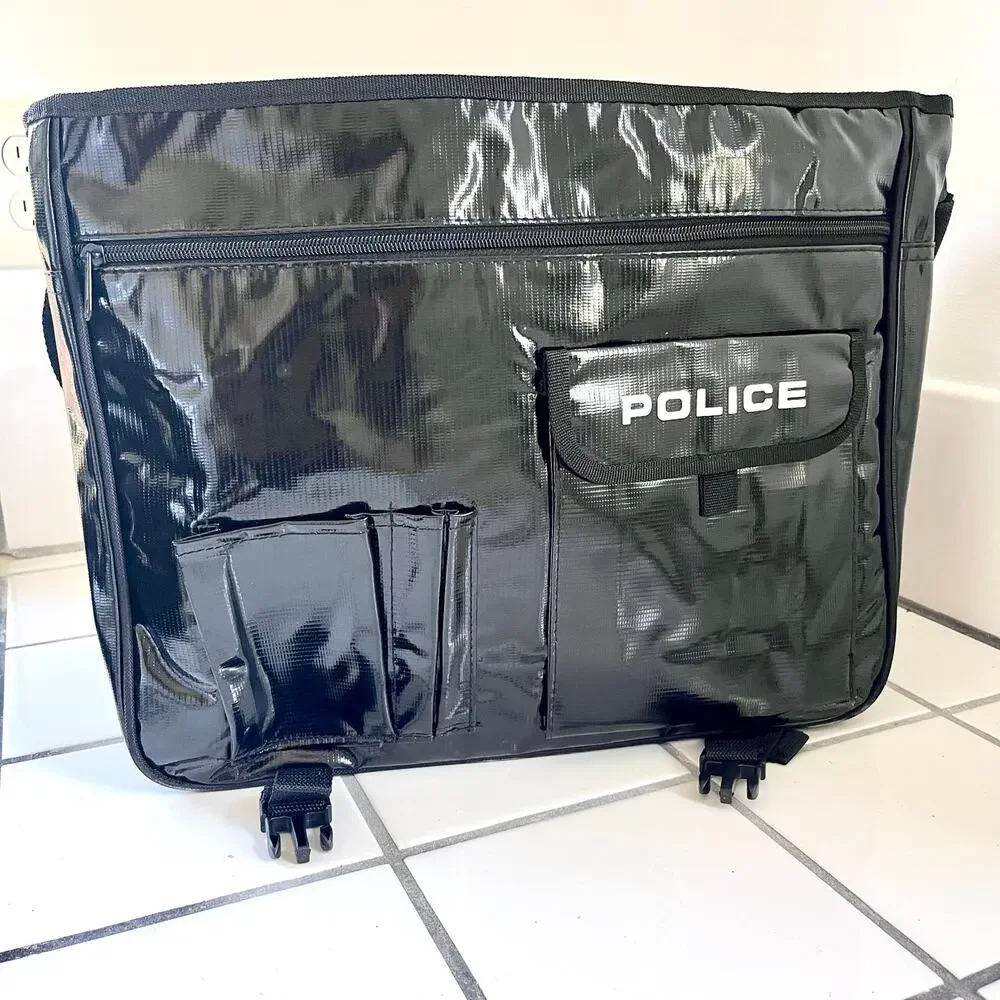 New Police Patrol Waterproof Tarpaulin Messenger Bag Bicycle Laptop Shoulder Bag